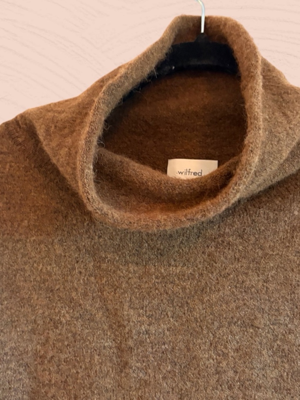 Aritzia Brown Turtleneck Sweater longline oversized - Picture 2 of 5